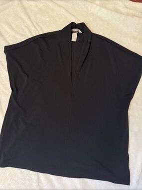 H&M Black V-Neck Dolman Sleeve Tunic